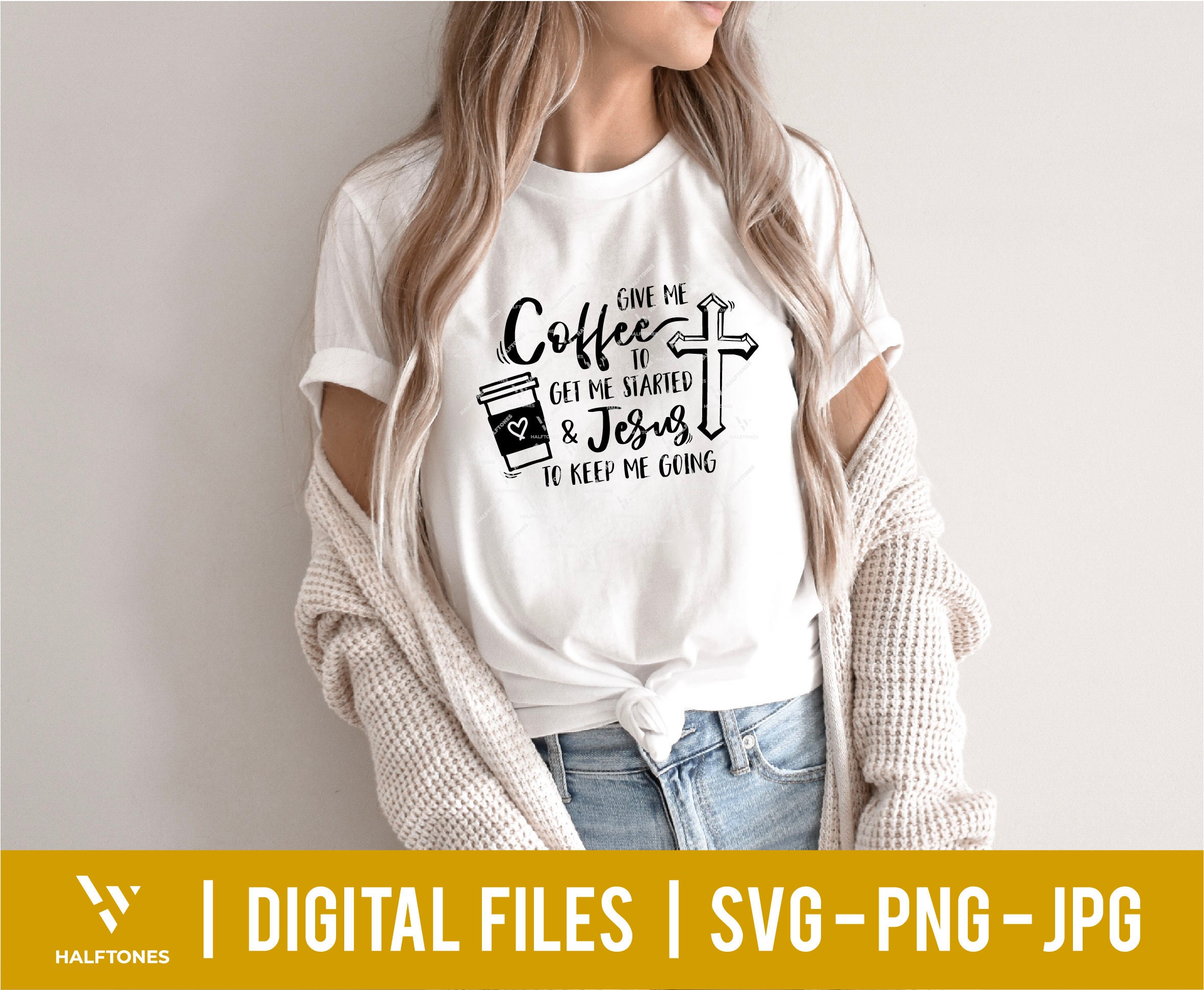 Give Me Coffee & Jesus Svg Jesus Vibes Svg Christian Quotes - Etsy