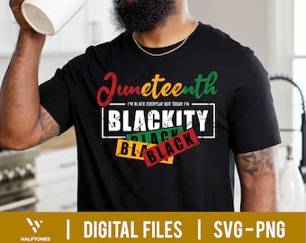 Blackity svg, 1865 Juneteenth day svg, Let's celebrate Black History Month with this cool African American Blackity shirt | Digital cut file