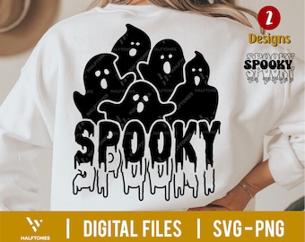Spooky Season SVG, Ghost Vibes svg, Retro Halloween Svg, Cute Halloween PNG, Halloween Vibes svg,Spooky vibes,Halloween Shirt l Digital file