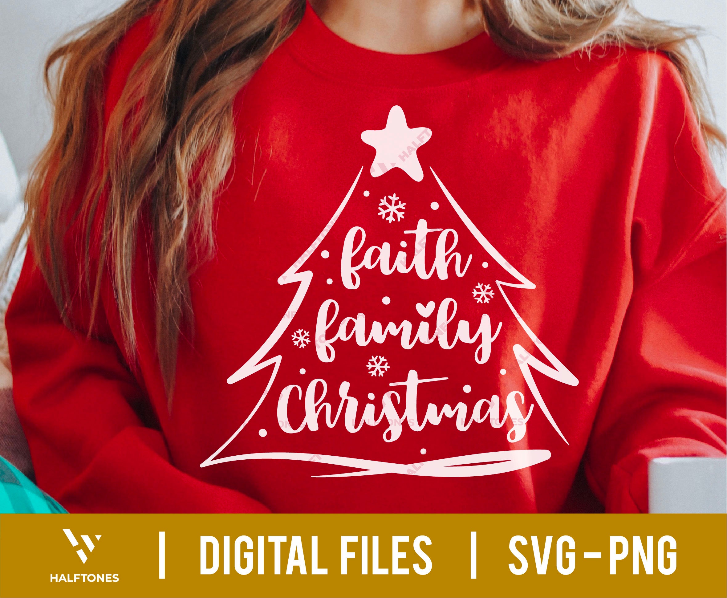 Faith Family Christmas Sweatshirt Faith Family Christmas Sweatshirt