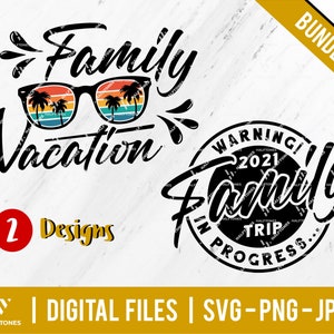 Warning Family Trip In Progress SVG, Family vacation svg, vacay mode svg, family road trip, family camping, Family holiday | Digital file
