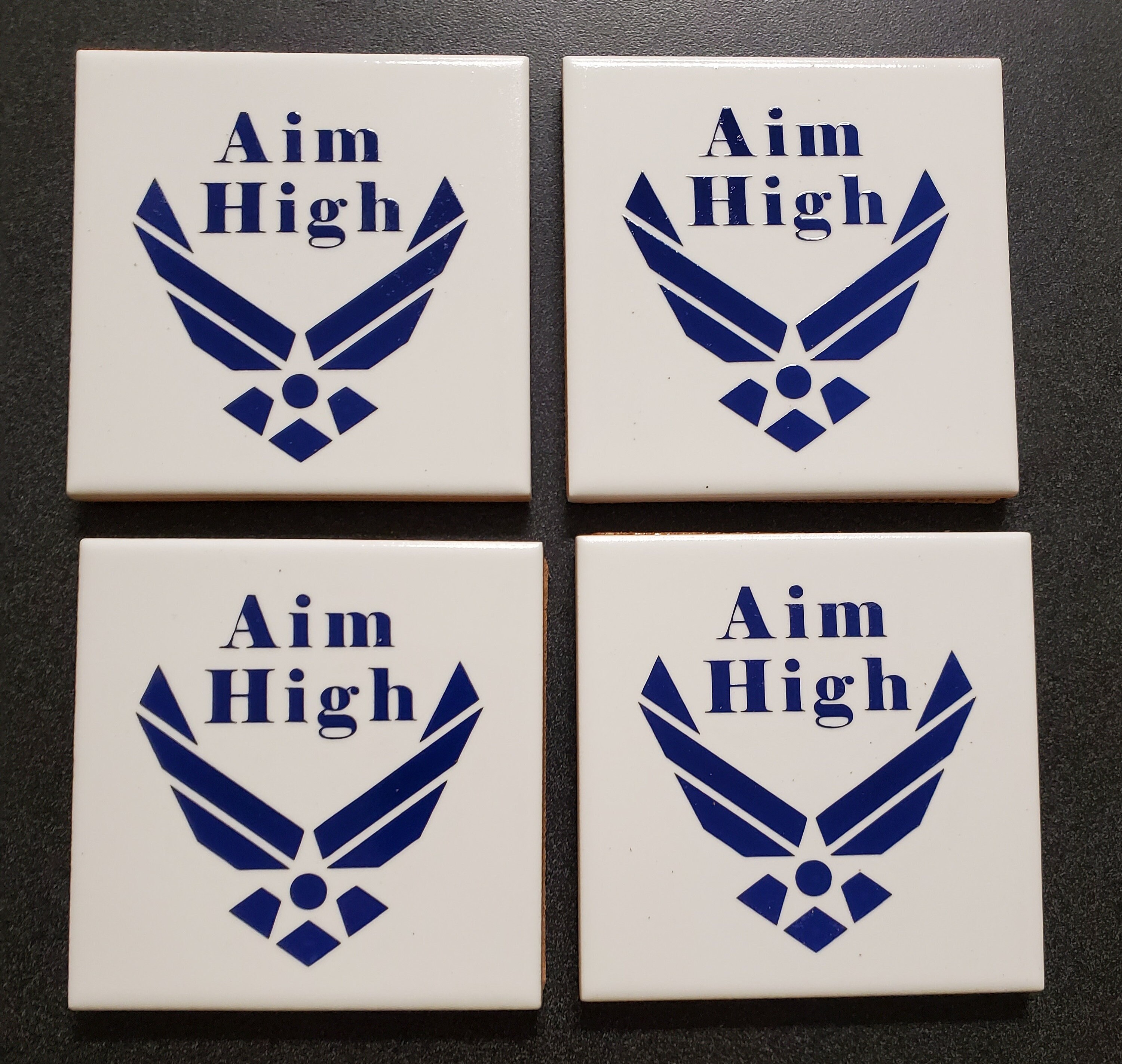 US Air Force Coaster Set Etsy