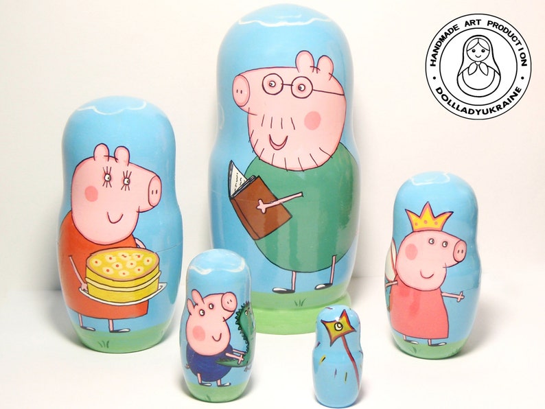 nesting dolls peppa pig