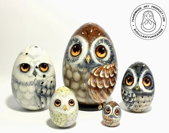 owl nesting dolls