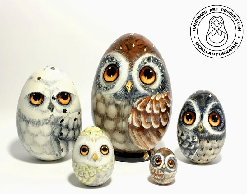 owl nesting dolls