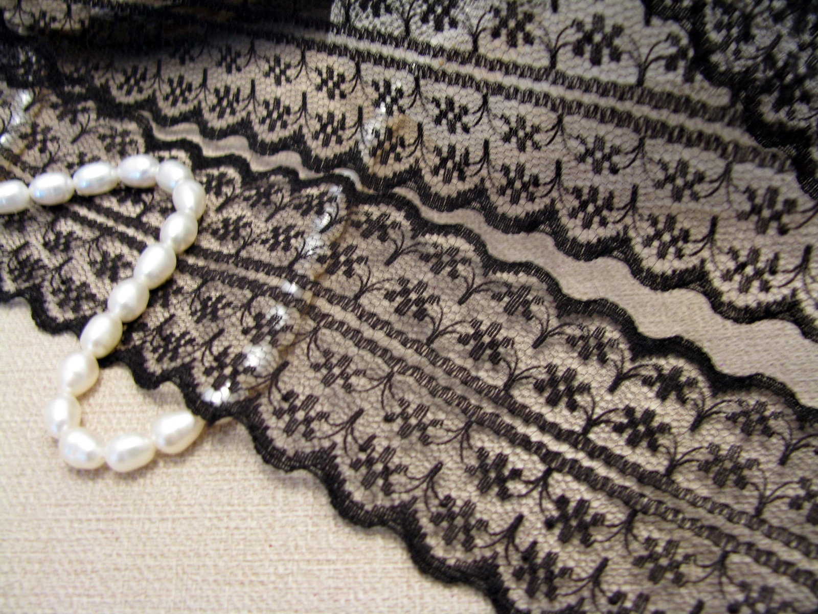 black lace ribbon trim