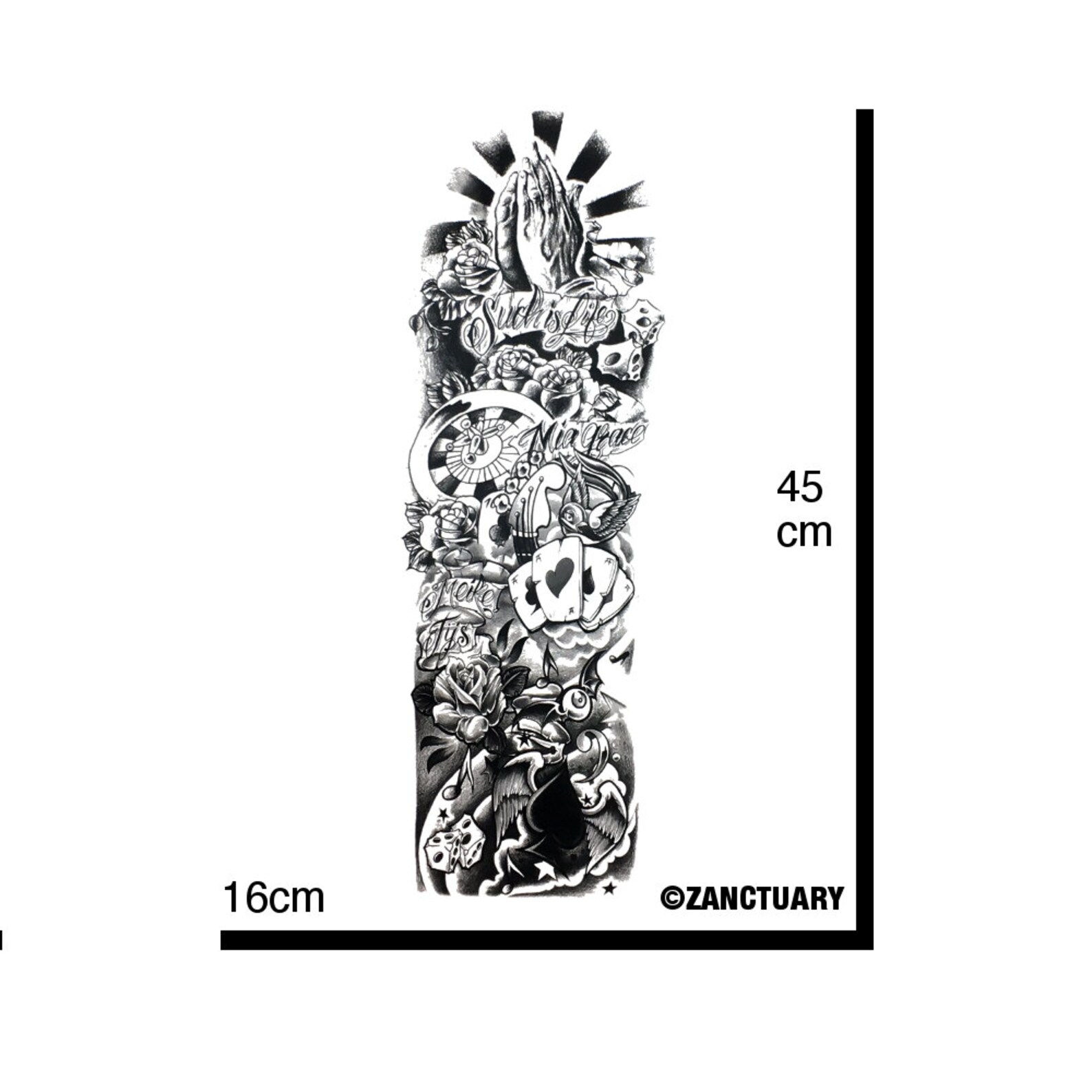 Men Temporary Tattoo Sleeve Fake Tattoo Sleeve for Men Full Arm