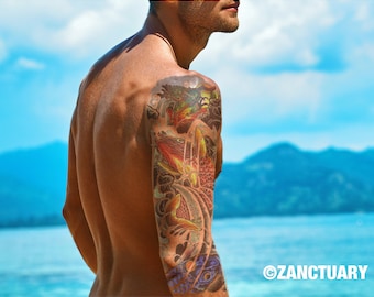 Temporary tattoo men | Etsy