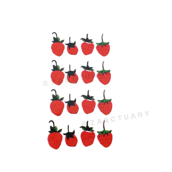 2 Sheets Kid Temporary Tattoo Kid Birthday Tattoo Kids Fake Tattoo Strawberry Tattoo Fruit Tattoo Hipster Tattoo Mini Tattoo Small Tattoo