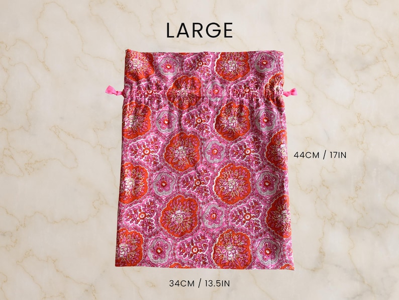 Lined Drawstring Bag Sewing Pattern: 3 Sizes (a4/letter PDF Download ...