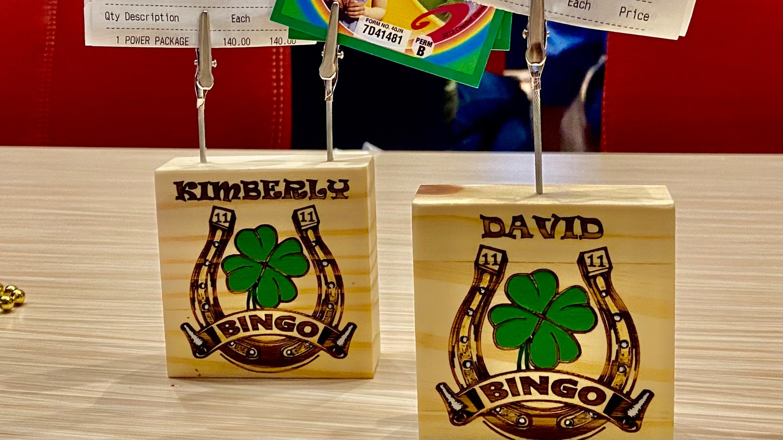 PERSONALIZED BINGO Ticket Holder Gift Birthday Grandma Mom Etsy