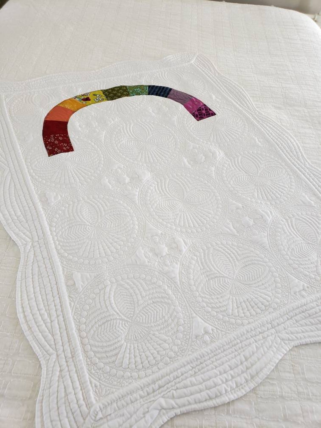 Rainbow Baby Blanket / Nursery Decor / Baby Shower Gift / Etsy