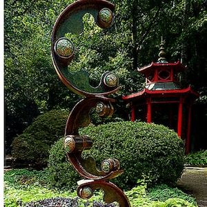 Metal sculpture -abstract sculpture-metal art-garden sculpture- garden art- abstract art