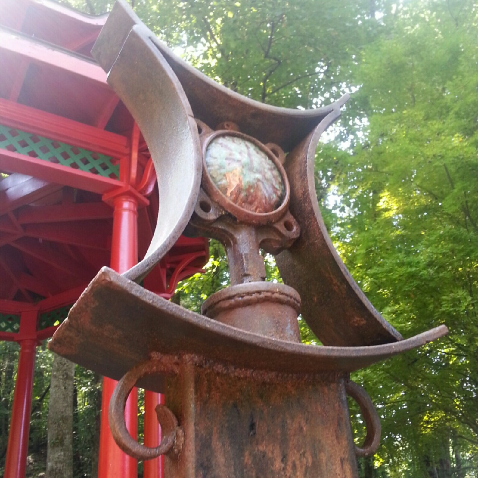 Metal Sculpturezen Gardenmetal Artzen Sculpturezen Art,aged Copper