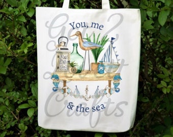 Tote Bag | You, Me & the Sea | 2 Bag sizes