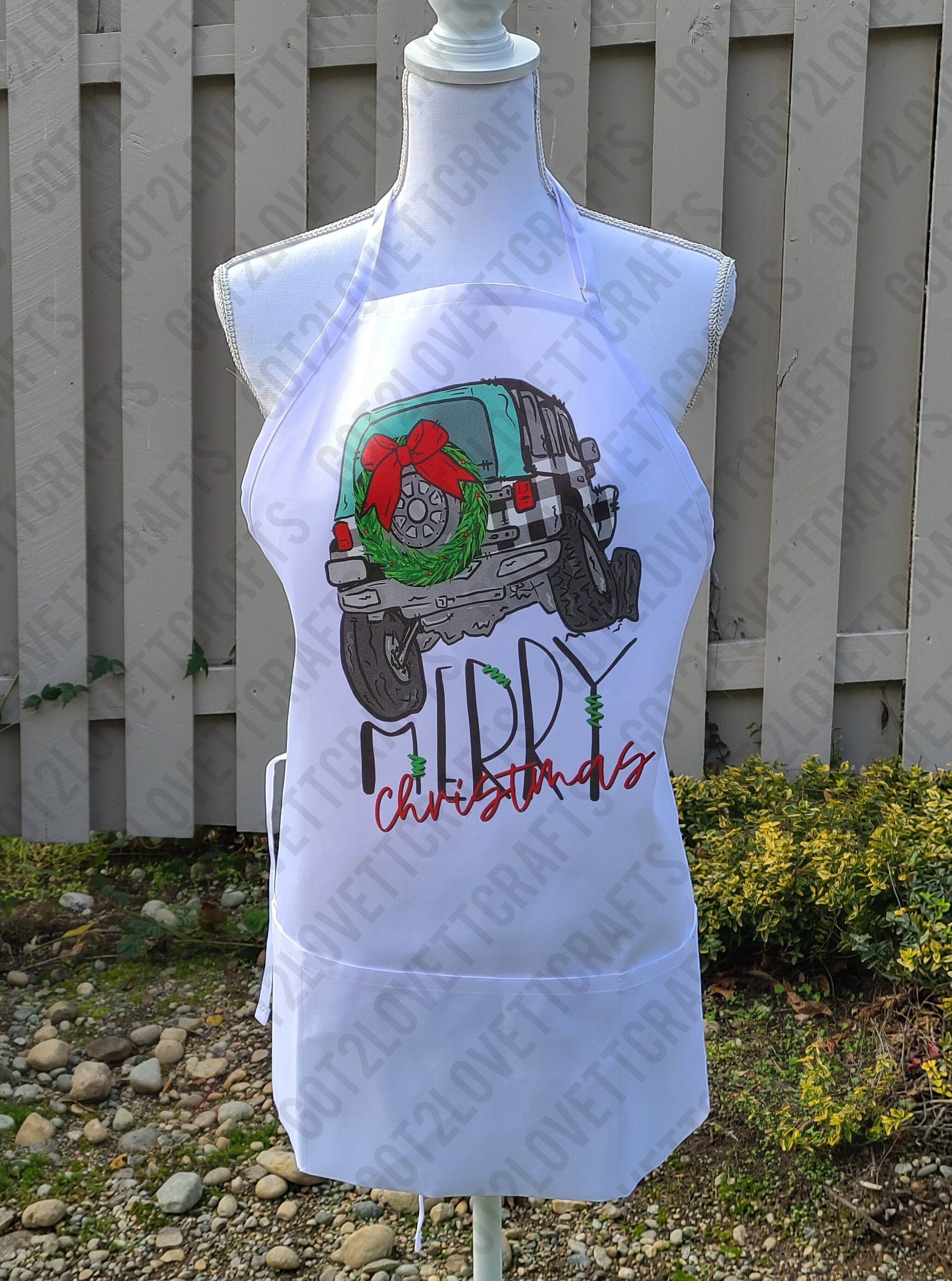 Screen Printed Jeep Christmas Themed Merry | Etsy