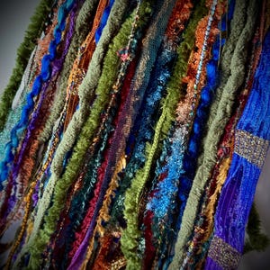 Last One -MAGIC CARPET RIDE, 30 yd Adornment Fiber Art Bundle, Specialty ribbon and Yarn Embellishment