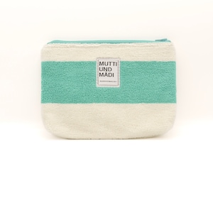 kleine Tasche aus Frottee // Kosmetiktasche, Badetasche, Kulturbeutel, Tasche für die Tasche, Innentasche, Clutch, Tasche mit Reißverschluss