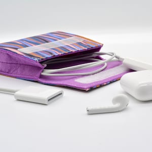 Borsa per accessori tecnologici - Lora (conservazione di cavi di ricarica, cuffie, scheda SIM, chiavetta USB, Airpods ecc.) custodia per accessori