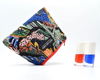 Bag - Luise (cosmetic bag, pencil case, pouch, toiletry bag, make-up bag, toiletry bag, pencil case, inner pocket, small bag)