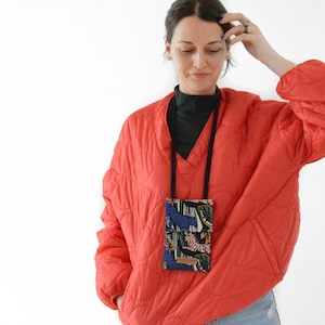 Sac pour téléphone portable à accrocher autour du cou - Luise (fait sur mesure pour votre smartphone par exemple Apple iPhone, Samsung Galaxy, Huawei, Xiaomi, Google Pixel, One)
