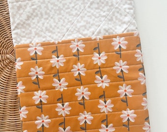 Handmade Fabric Book Cover with Pocket | Quilted or Non-Quilted | Large Book Sleeve | Journal & Notebook Cover | Gift for Readers