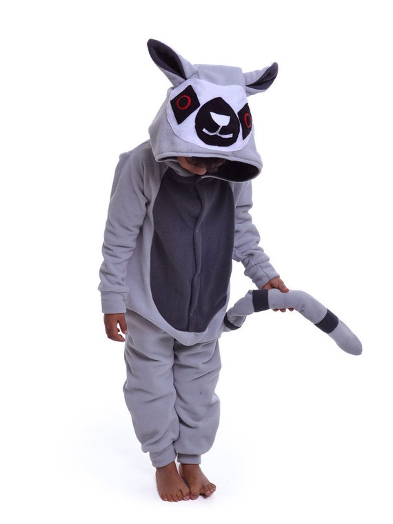 Kids Animal Onesie kigurumi Cosplay Lemur - Etsy Kids Animal Onesie kigurumi Cosplay Lemur - Etsy