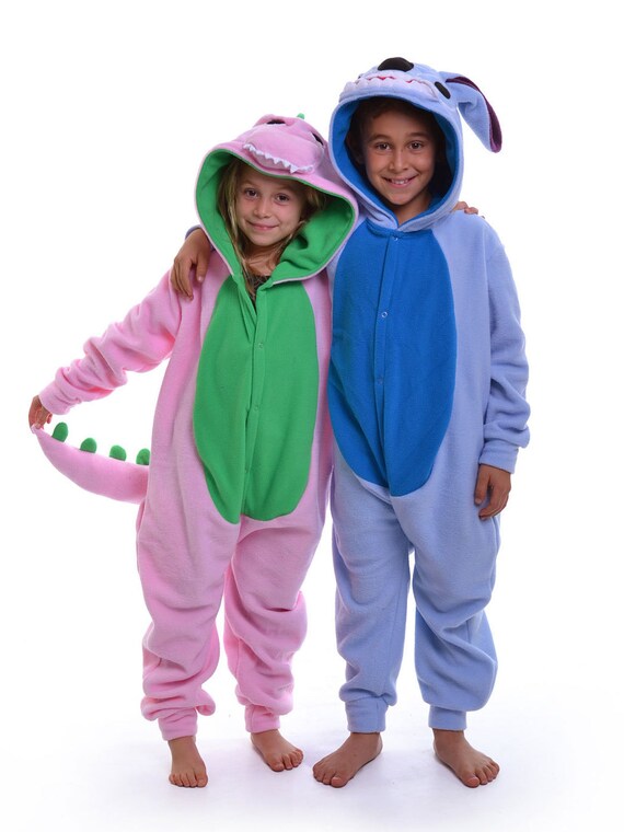 Pink Stitch Onesie Pajamas for Kids & Toddler Lilo & Stitch Animal