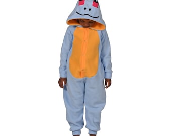 Custom Kids Animal Onesie (Kigurumi - Cosplay) - Blue Aquatic Turtle