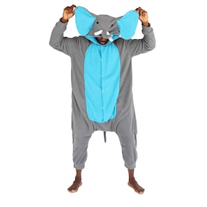 Adult Animal Onesie (Kigurumi - Cosplay - Anime - Pajamas - Costume) - Elephant (male & female)