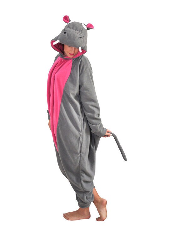 Kids Animal Onesie kigurumi Cosplay Hippo Etsy Australia