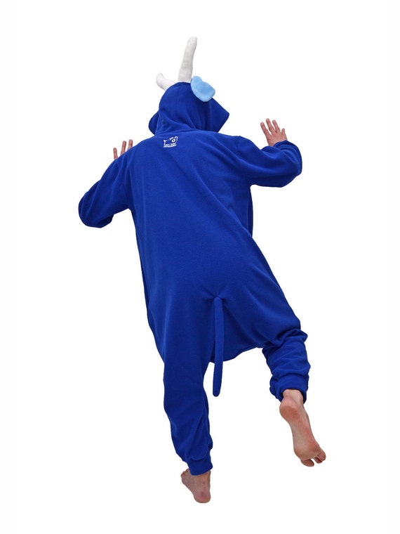Adult Animal Onesie kigurumi Cosplay Blue Bull Etsy