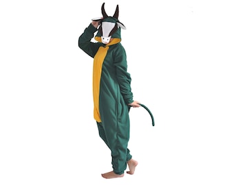 Adult Animal Onesie (Kigurumi - Cosplay - Anime - Rugby) - Springbok Costume