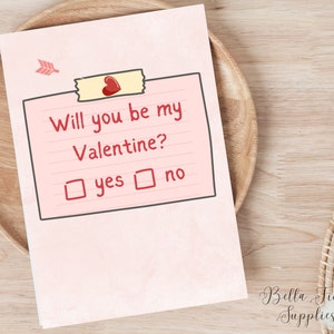 Valentinstag Karte, Valentinstag Karte, digitale Karte, Instant Download, werden Sie mein, Freund Karte, sein