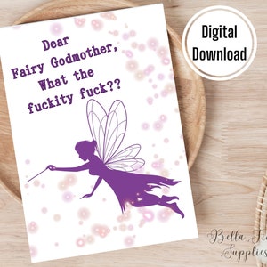 Liebe Fee, was zum Teufel Scheiße, druckbare Karte, digitale Karte, Sofort Download, Karte für Freunde, Unterstützungskarte, Ermutigungskarte