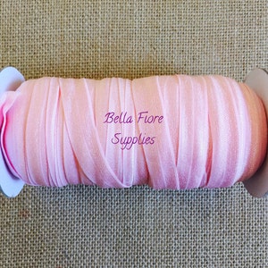 Pink Fold Over Elastic- FOE- Wholesale- DIY Headband- By the yard