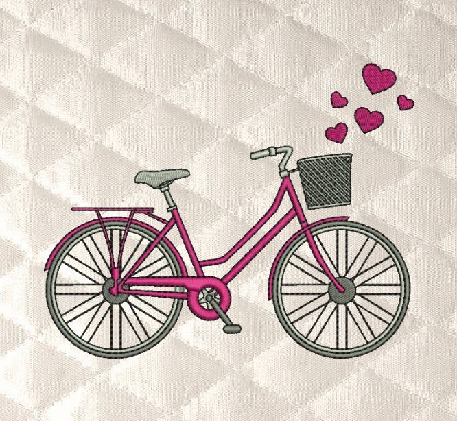 Bicycle machine jessecmault designs 3 sizes 4x45x76x10 hoop  etsy