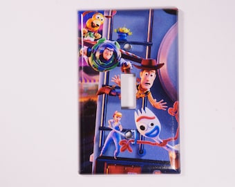 Decorative Toy Story 4 single light switch plate cover