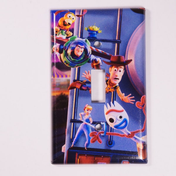 Decorative Toy Story 4 single light switch plate cover