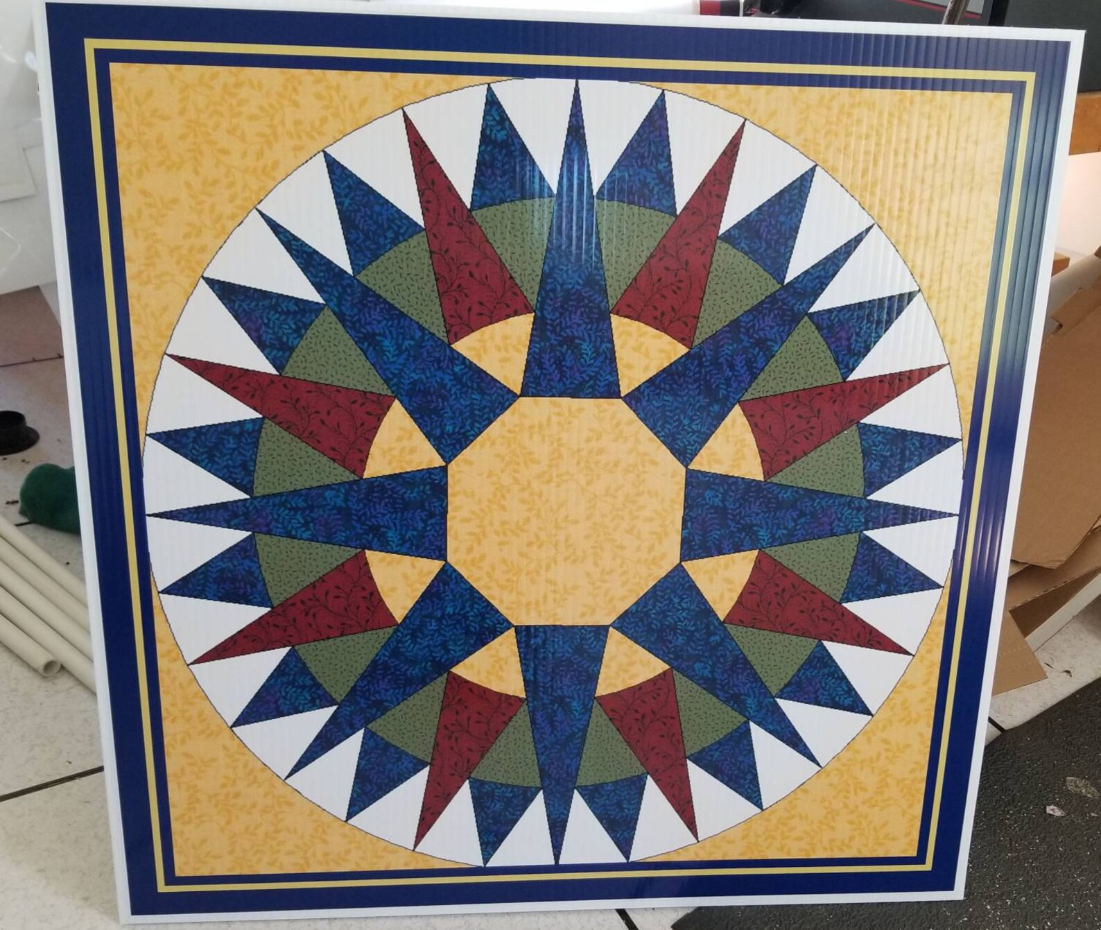 Rising Sun Barn Quilt Light Weight Free Shipping... Many Etsy