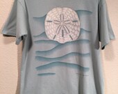 Vintage Sand Dollar Beach Men 39 s S Green 1996 90s Art T Shirt