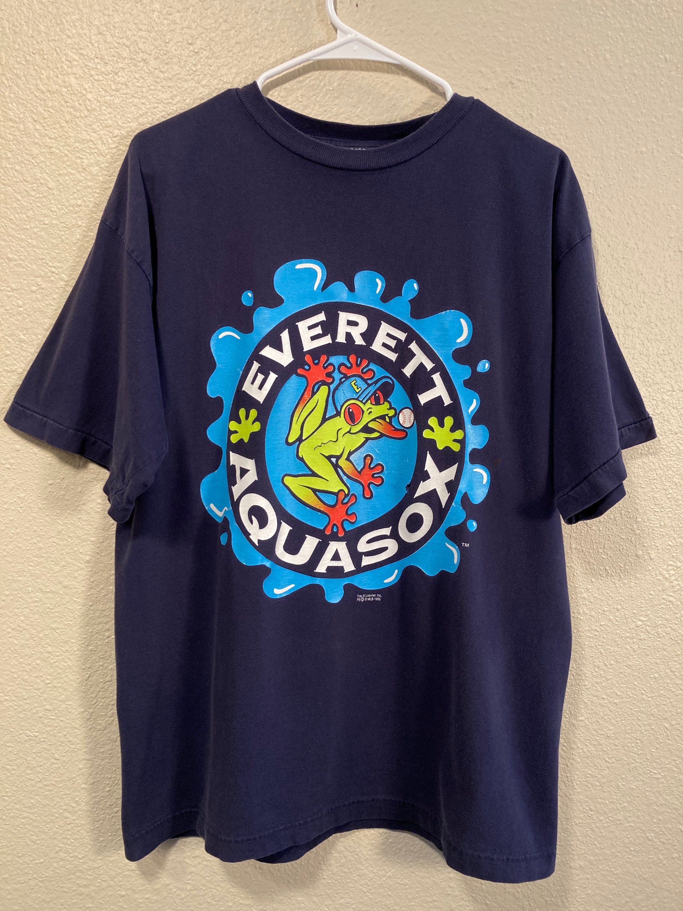 Vintage Everett Aquasox Minor League Baseball Men's L Blue Etsy
