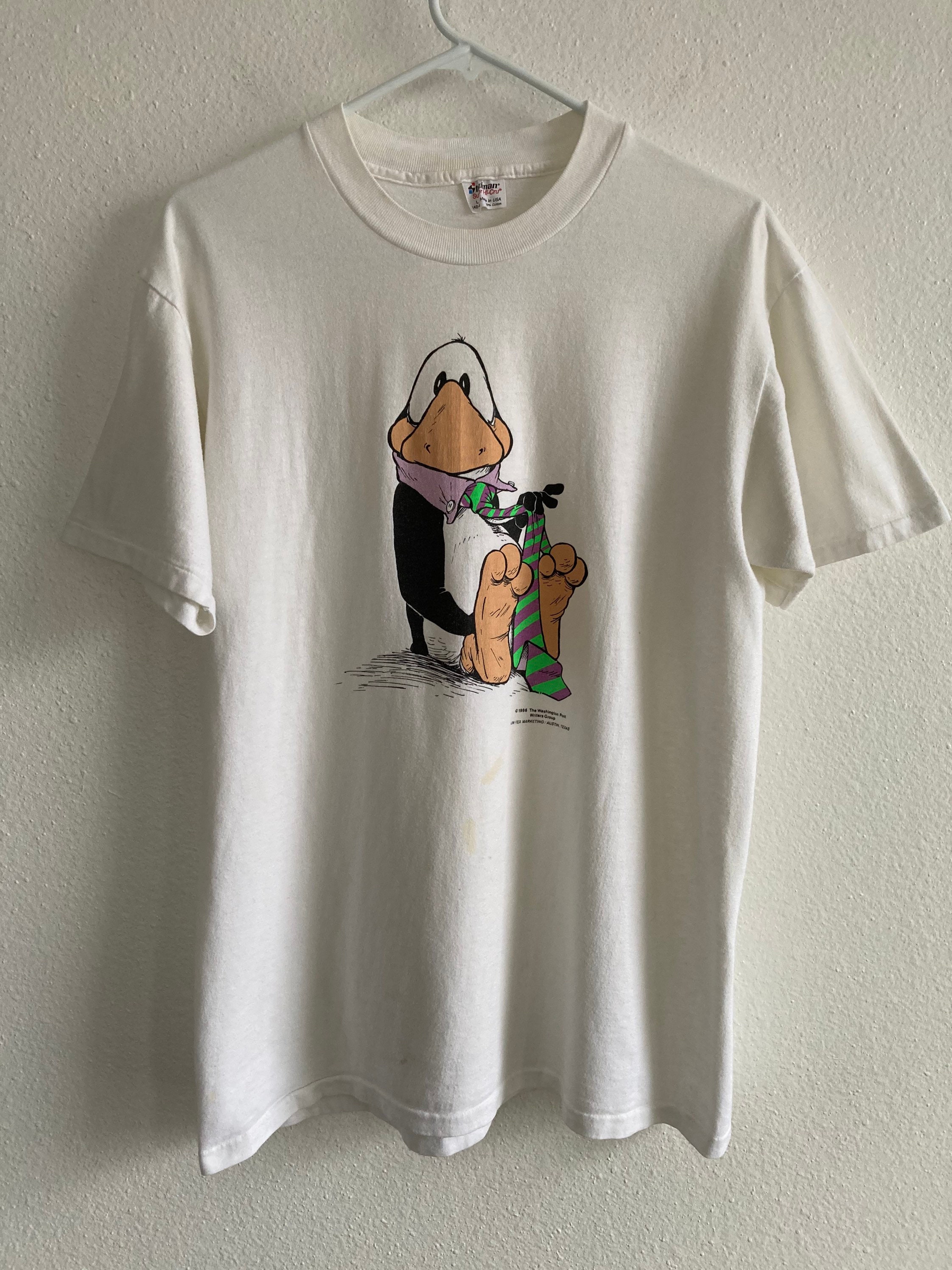 Vintage Bloom County 1986 Opus Penguin Comic Men's M/L - Etsy UK Vintage Bloom County 1986 Opus Penguin Comic Men's M/L - Etsy UK