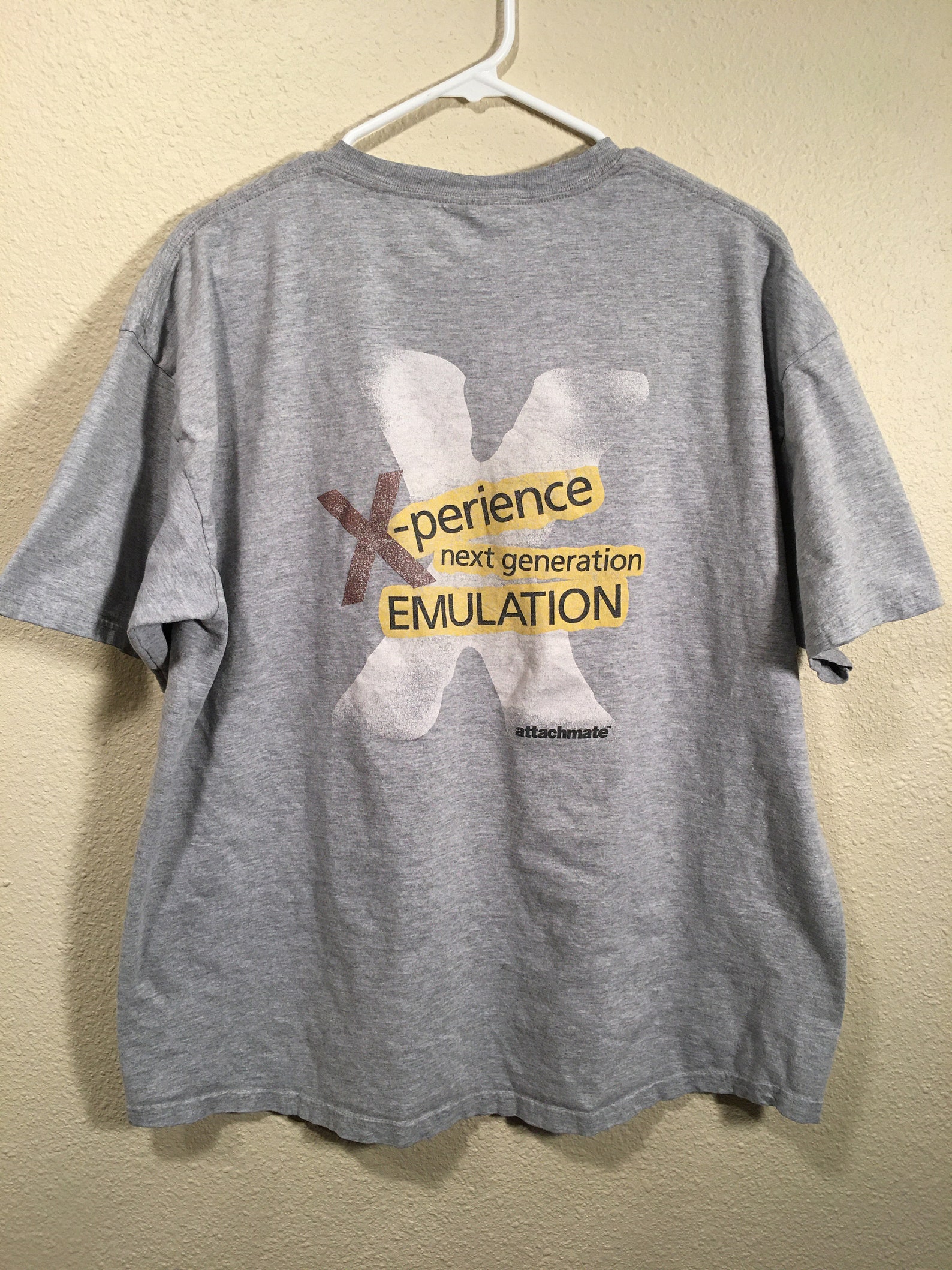 Vintage Attachmate Extra Computer Program Men's XL Gray Etsy
