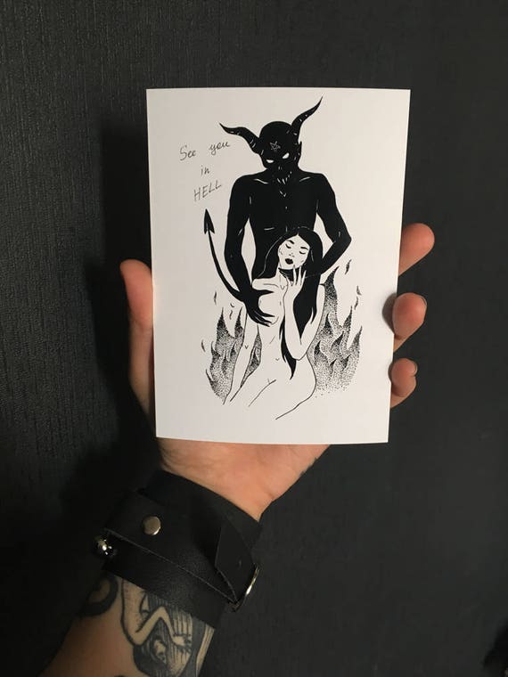 See You In Hell Satan Take Me Home Girls And Demons Etsy