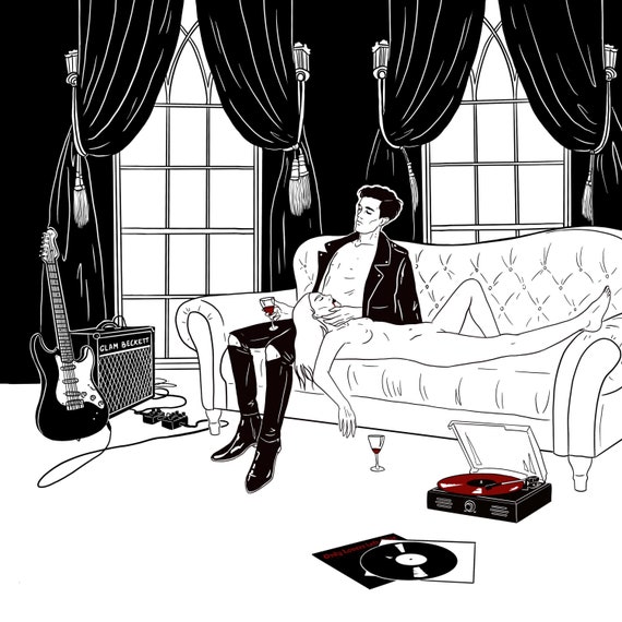Vampire Lovers Art Print Only Lovers Left Alive Dark Romance Night Moon Vinyl Music Gothic Erotic Vampire Lovers Art Print Only Lovers Left Alive Dark Romance Night Moon Vinyl Music Gothic Erotic