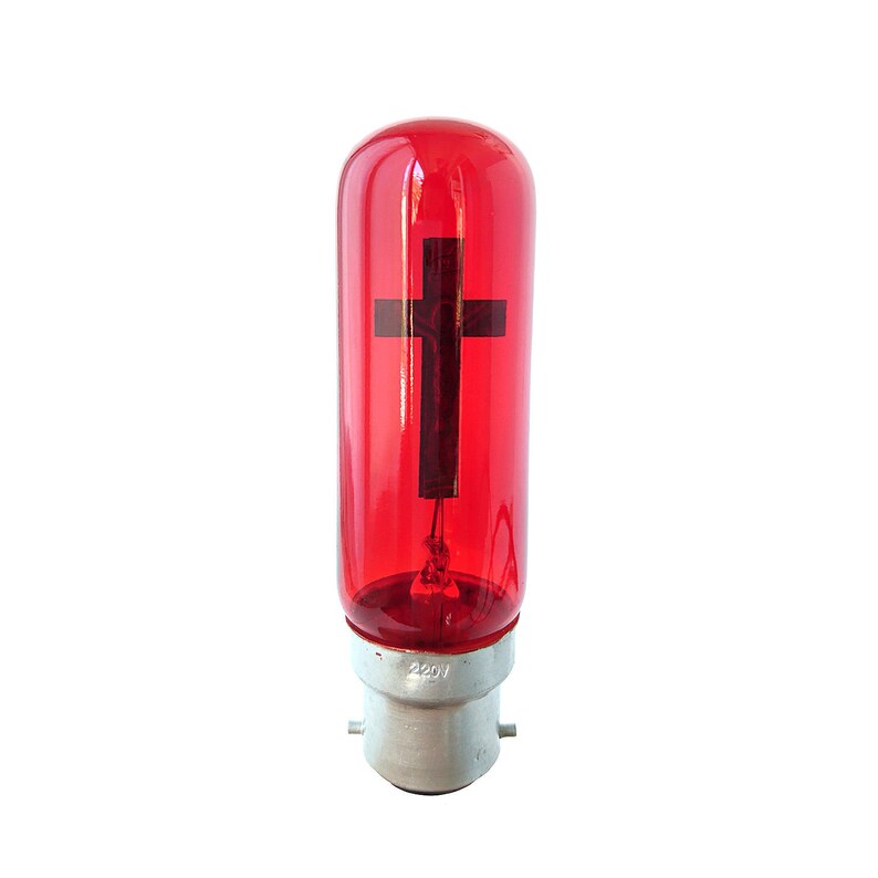 Neon crucifix light bulb Jesus on the cross Artful aerolux copy night