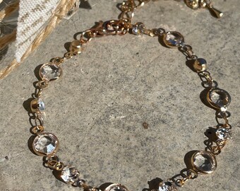Dunne armband, dunne mooie kettingarmband, roségouden kettingarmband