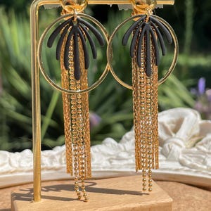 Clip-on earrings, clip-on earrings, earrings for non-pierced ears, gold clip-on earrings
