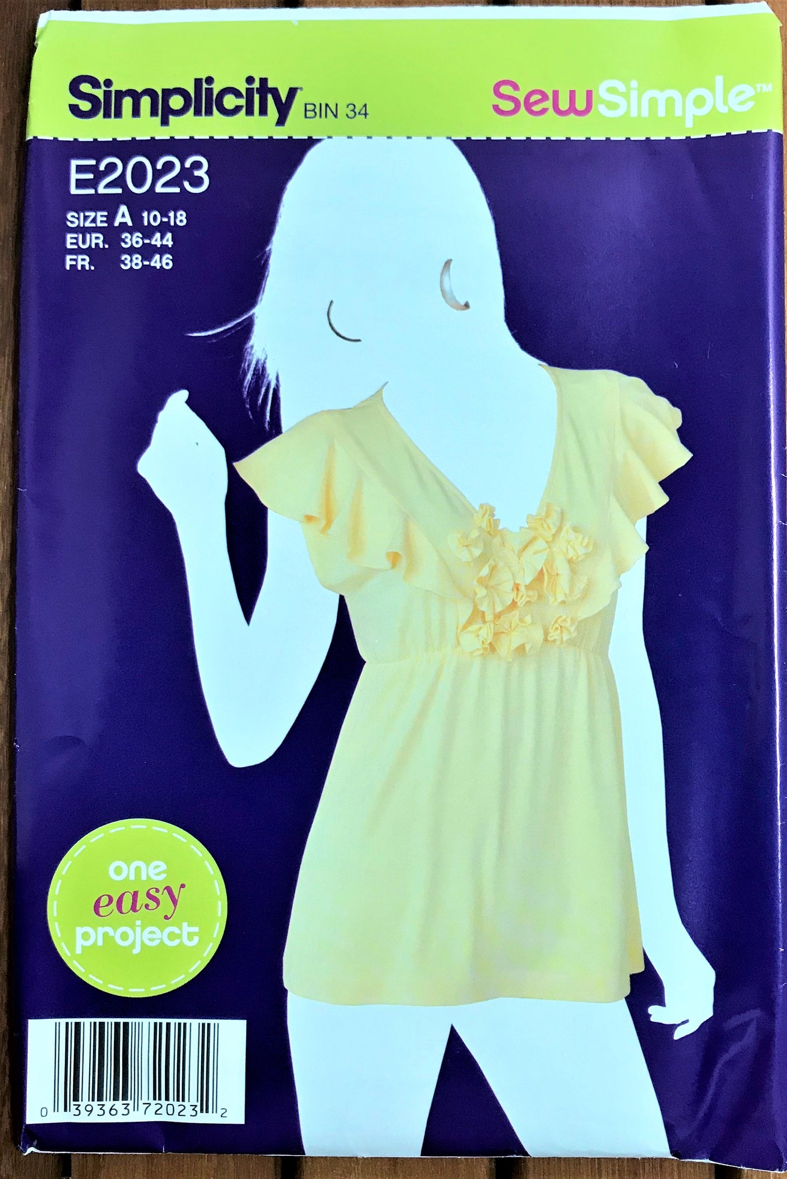Simplicity 2023 Top Sewing Pattern in Sizes 10 to 18 Etsy